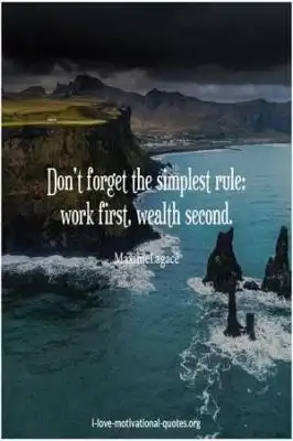 quotes about wealth and work