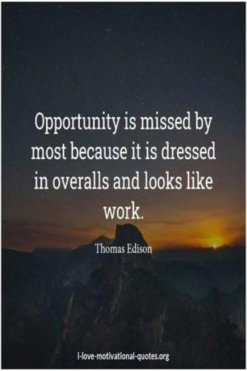 Thomas Edison quotes on opportunity