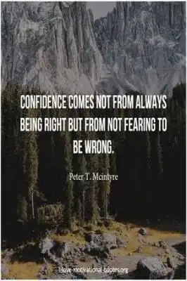 Peter T. Mcintyre sayings on confidence