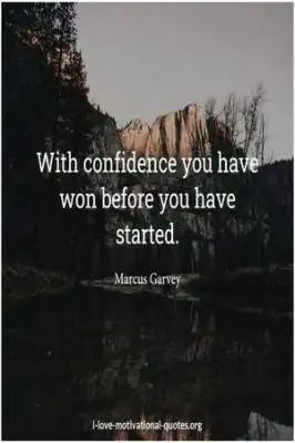 Marcus Garvey quotes on confidence