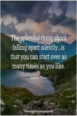 quotes about falling apart by Sanober Khan
