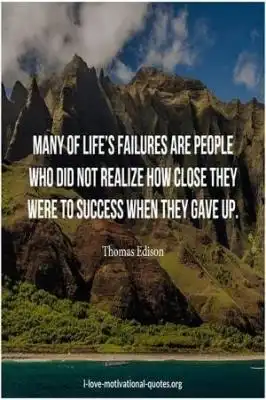 Thomas Edison on failure