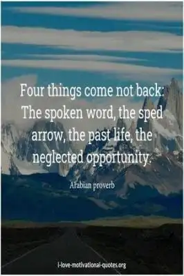arabian proverb on opportunity
